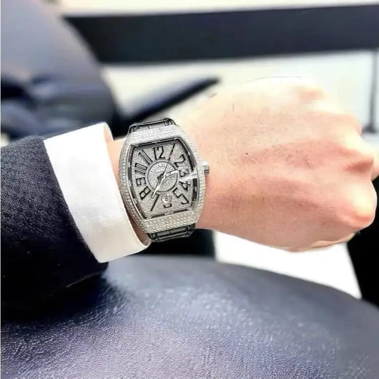 Frank Muller Karan Aujla Watch With Diamond crystals in black