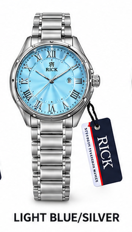 Premium RICK Luxury Men's Stainless Steel Watch – Multiple Colors | Roman Numeral Dial | Premium Fashion Wristwatch