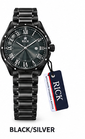 Premium RICK Luxury Men's Stainless Steel Watch – Multiple Colors | Roman Numeral Dial | Premium Fashion Wristwatch