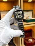 Rado Square Skeleton Dial Stainless Steel Watch – Silver