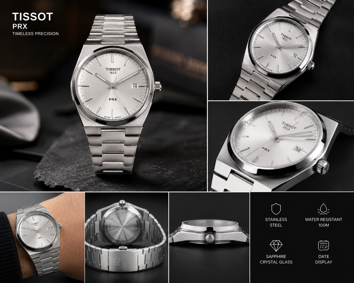 TISSOT PRX STAINLESS STEEL WATCH with Premium Quality
