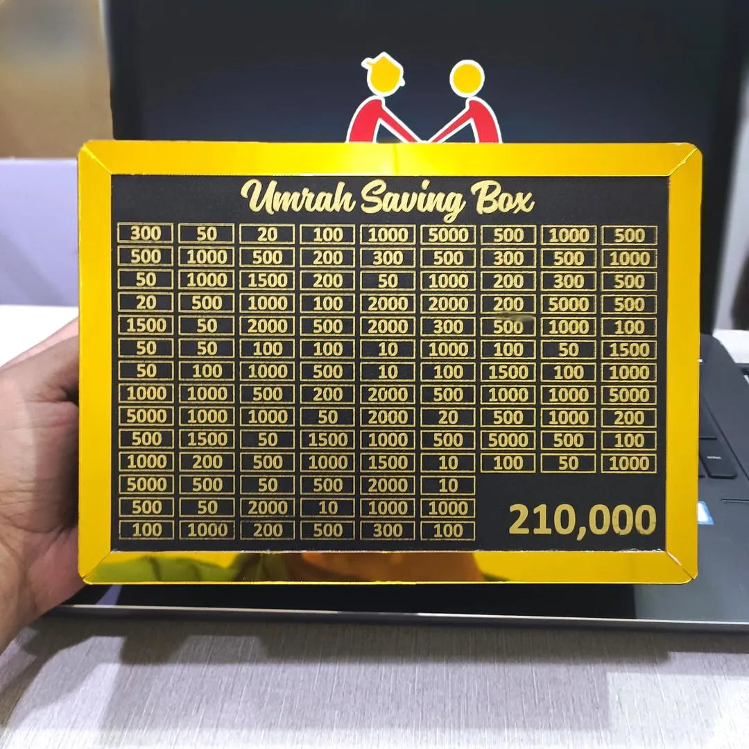 Umrah Saving Box – 210,000 PKR Challenge