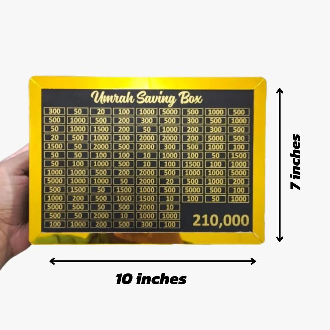 Umrah Saving Box – 210,000 PKR Challenge