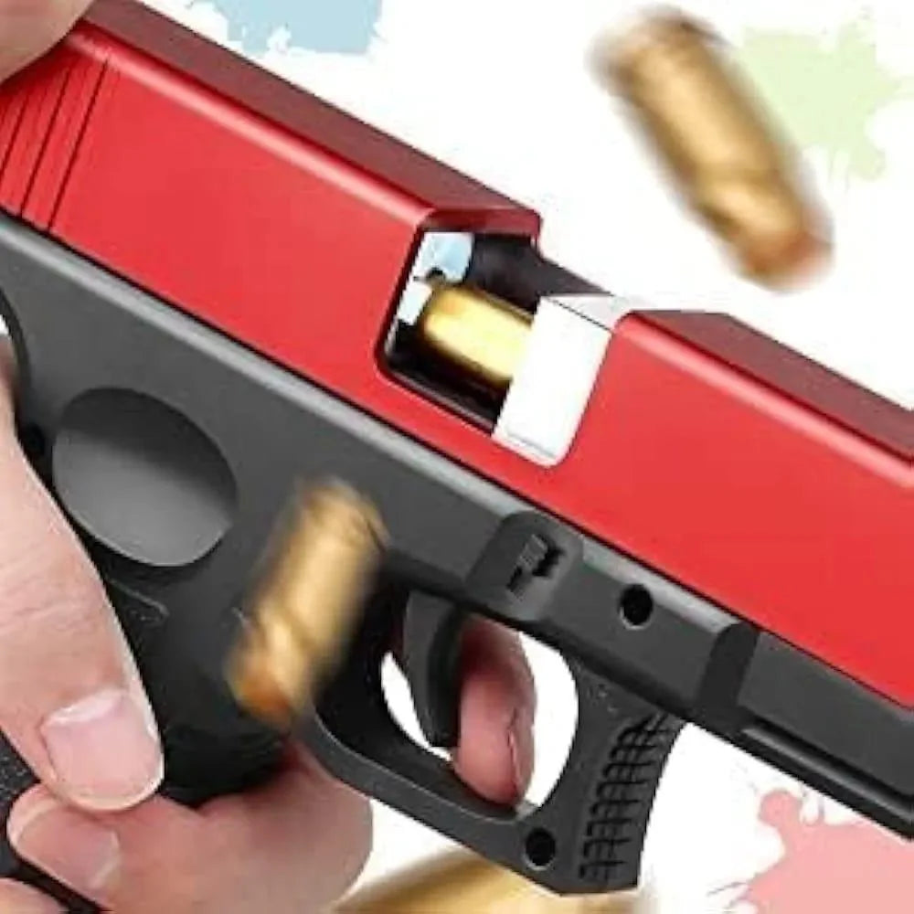 Kids Red Black Pistol Plastic