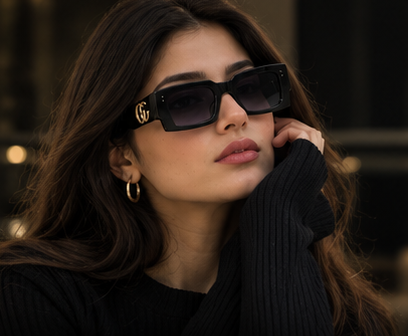 Premium Square Frame Sunglasses for Women – Stylish Oversized Fashion Shades