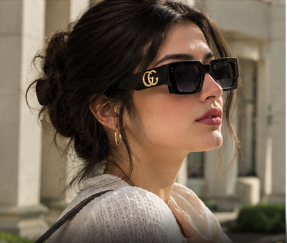 Premium Square Frame Sunglasses for Women – Stylish Oversized Fashion Shades