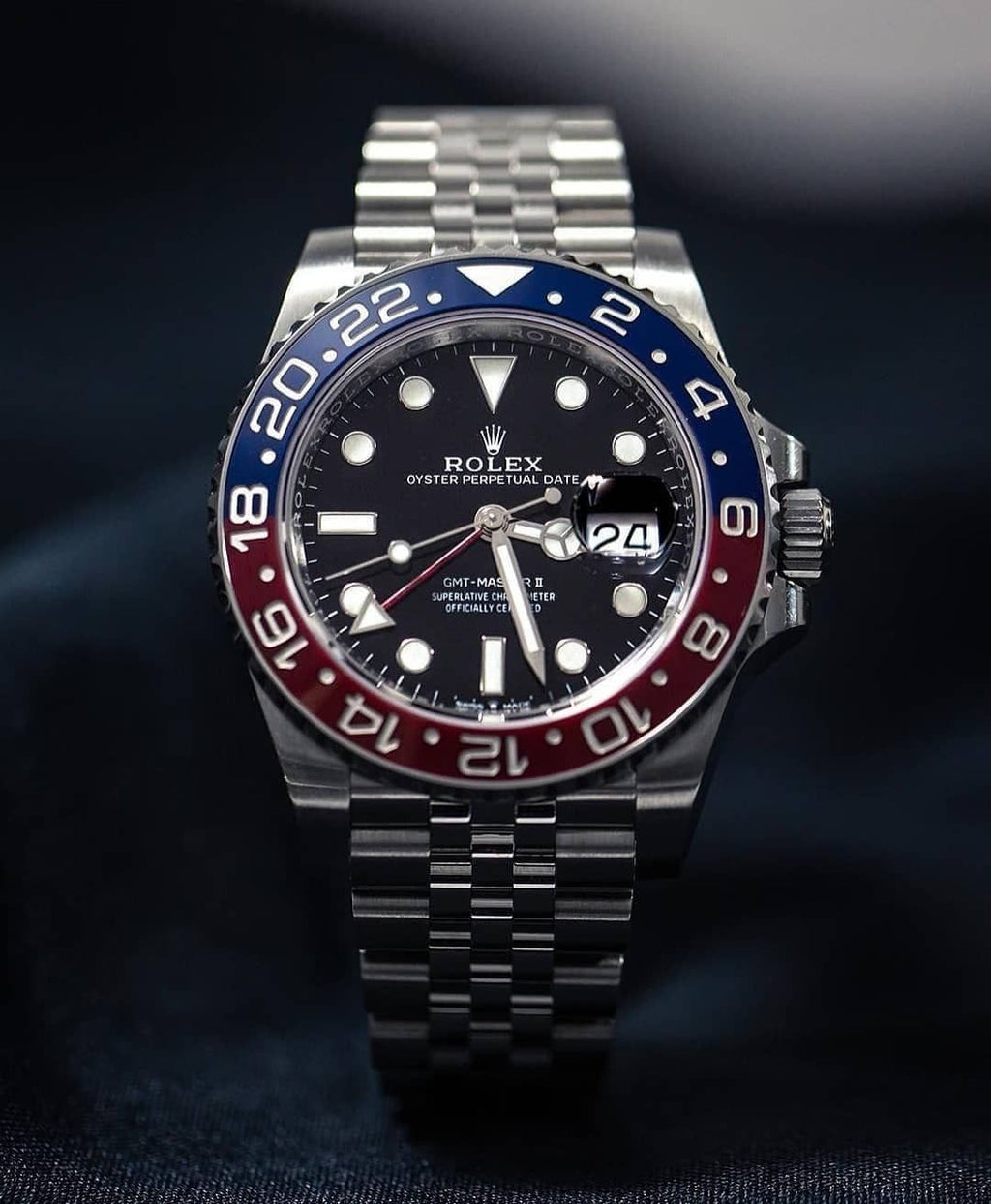 Rolex Luxury GMT Pepsi Master 2 Watch – Premium Stainless Steel