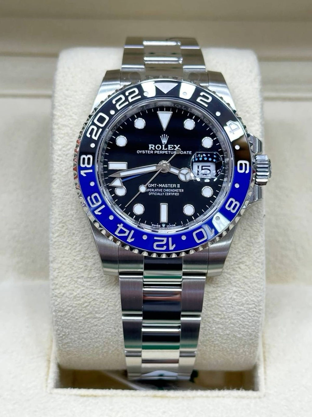 Rolex Luxury GMT Batman Master 2 Watch – Premium Stainless Steel