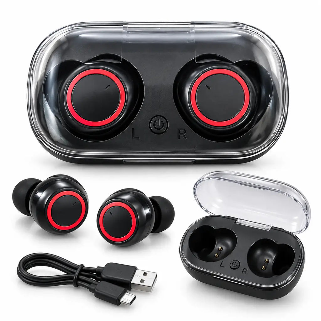 TWS Wireless Earbuds With Touch Control & Stereo Sounds