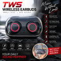 TWS Wireless Earbuds With Touch Control & Stereo Sounds