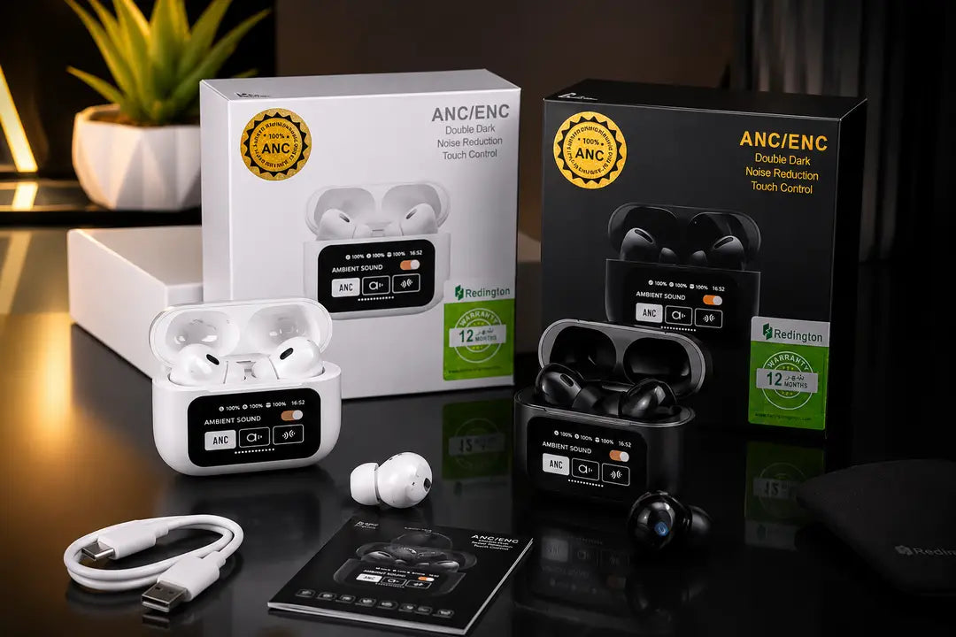 Redington Airpods Pro With ANC , Touch Display , Premium and Minimals Design
