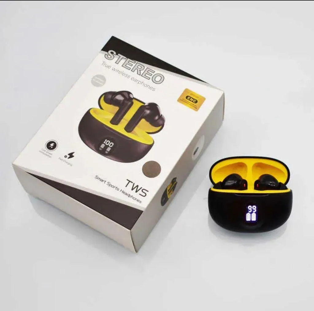 Premium Black Yellow Wireless Bluetooth 5.3