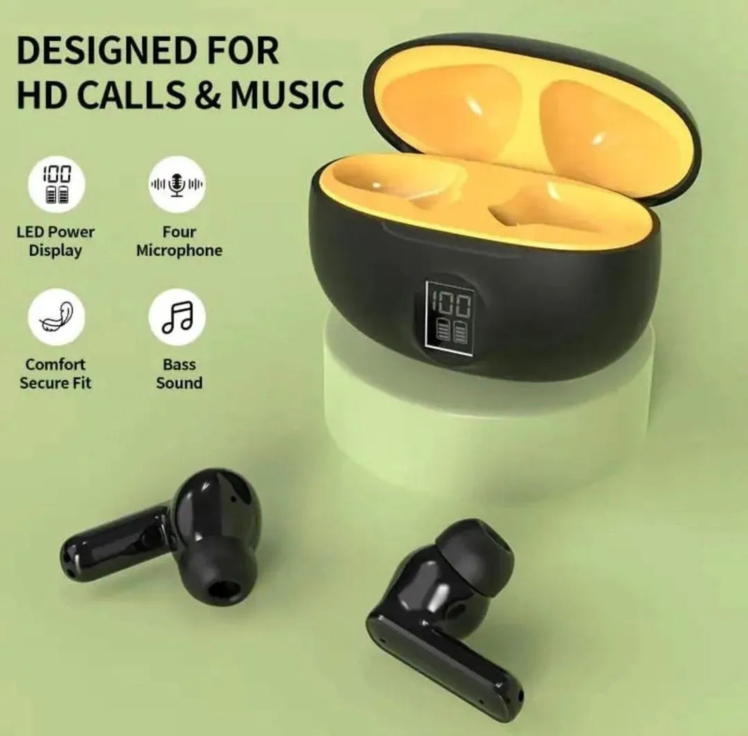 Premium Black Yellow Wireless Bluetooth 5.3