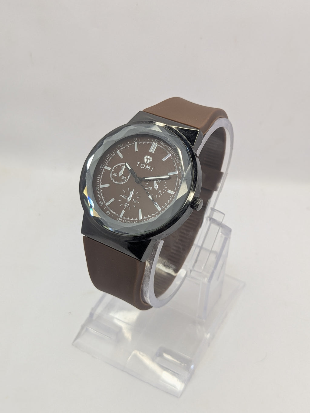 Premium TOMI Silicon Brown Strap Watch