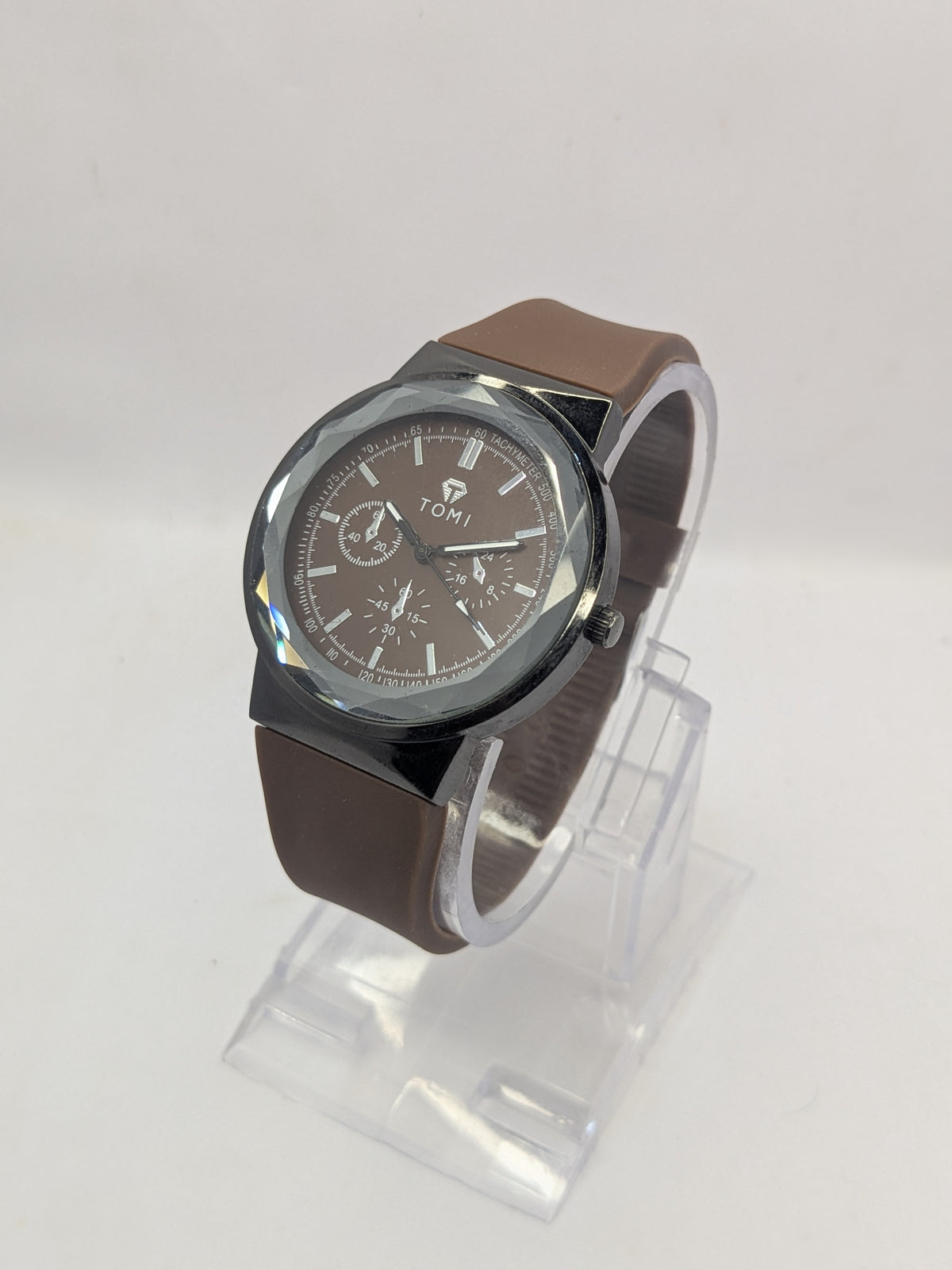Premium TOMI Silicon Brown Strap Watch