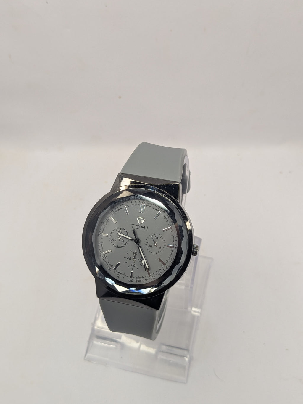 Premium TOMI Silicon Grey Strap Watch