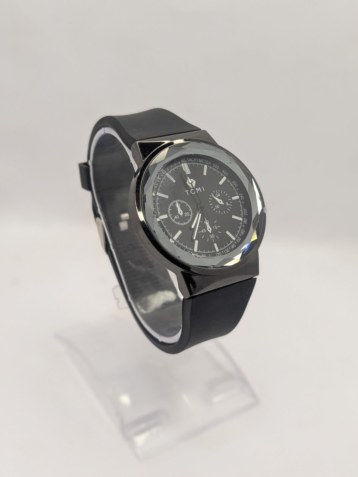 Premium TOMi Silicon Grey Strap Watch