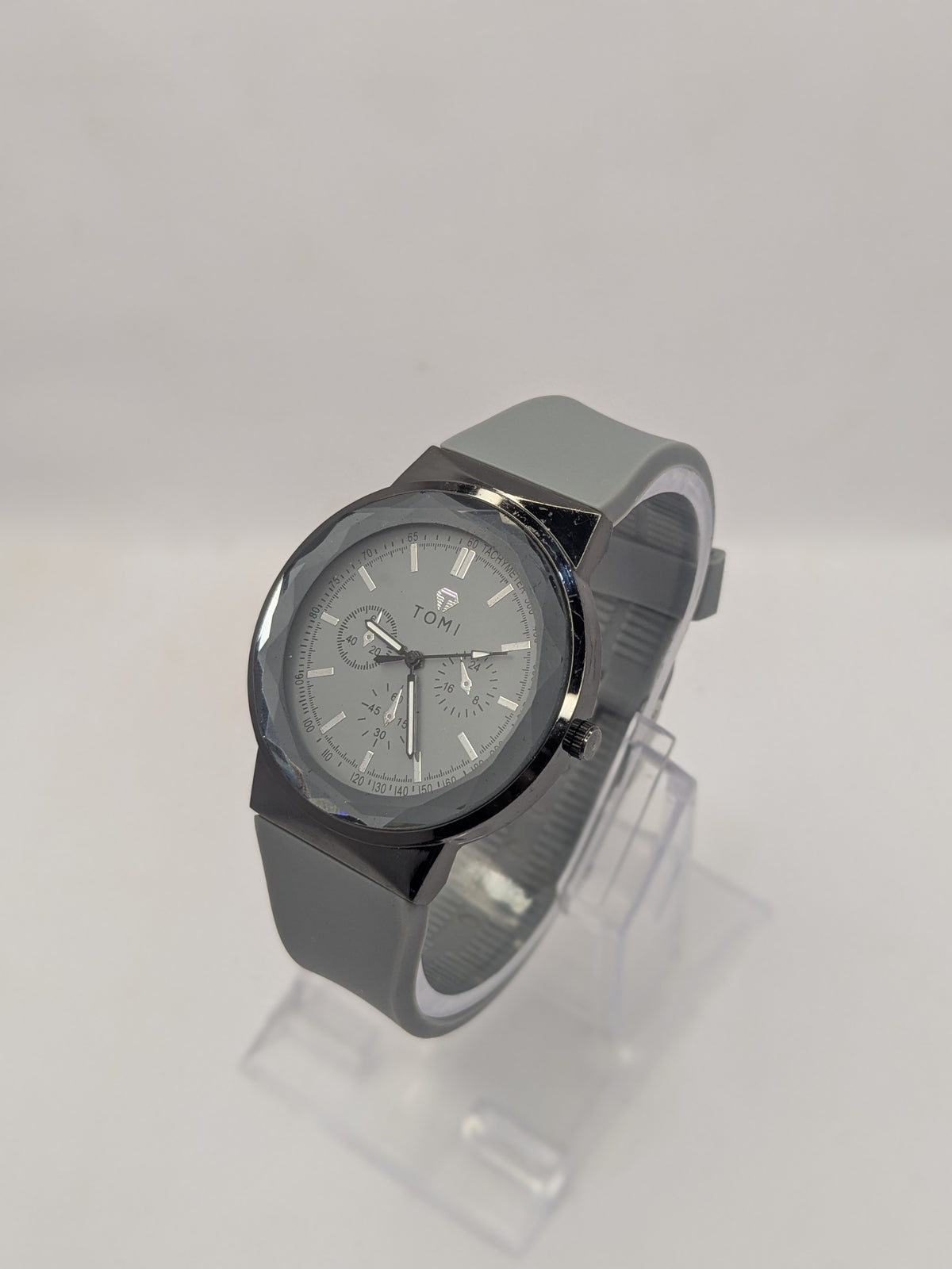 Premium TOMI Silicon Grey Strap Watch