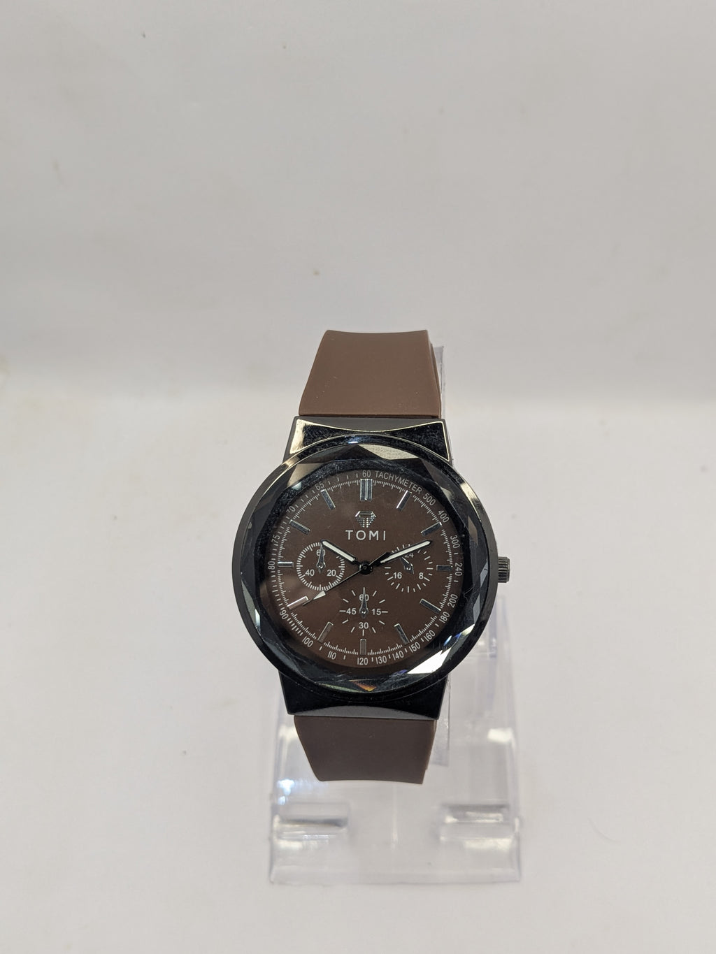 Premium TOMI Silicon Brown Strap Watch
