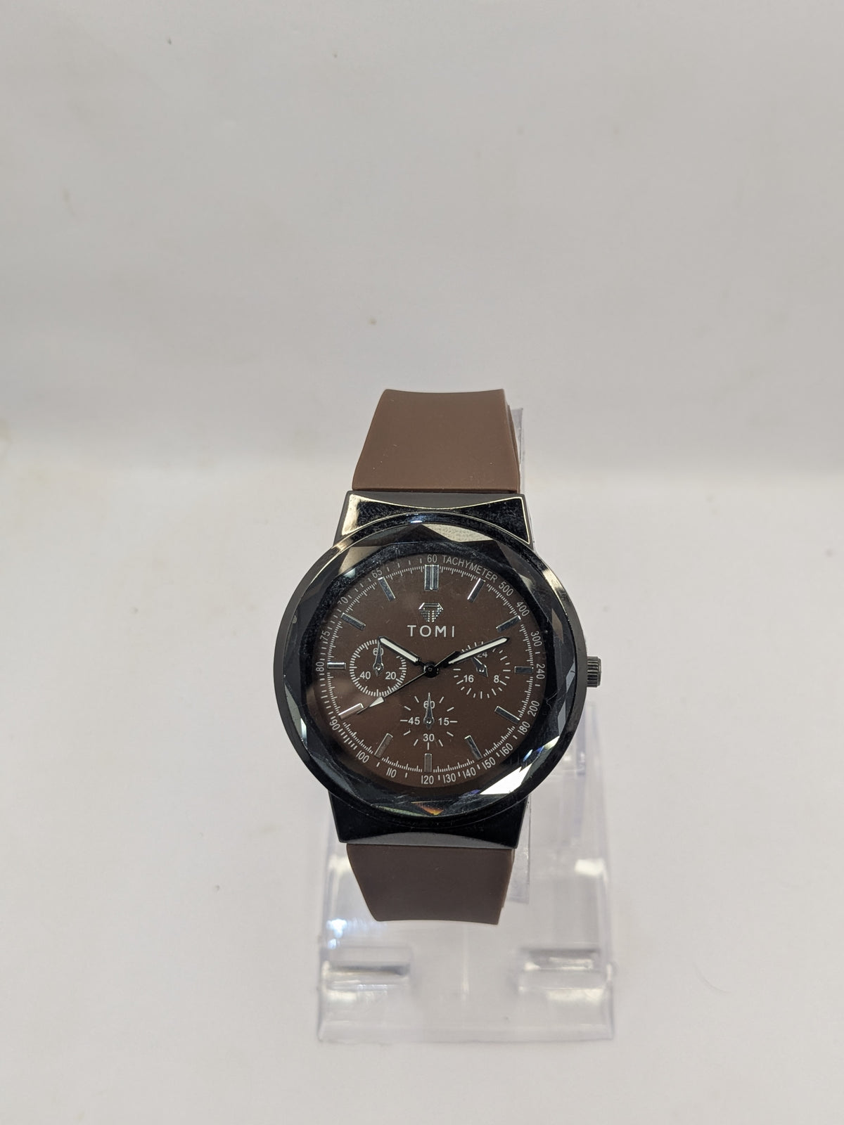 Premium TOMI Silicon Brown Strap Watch