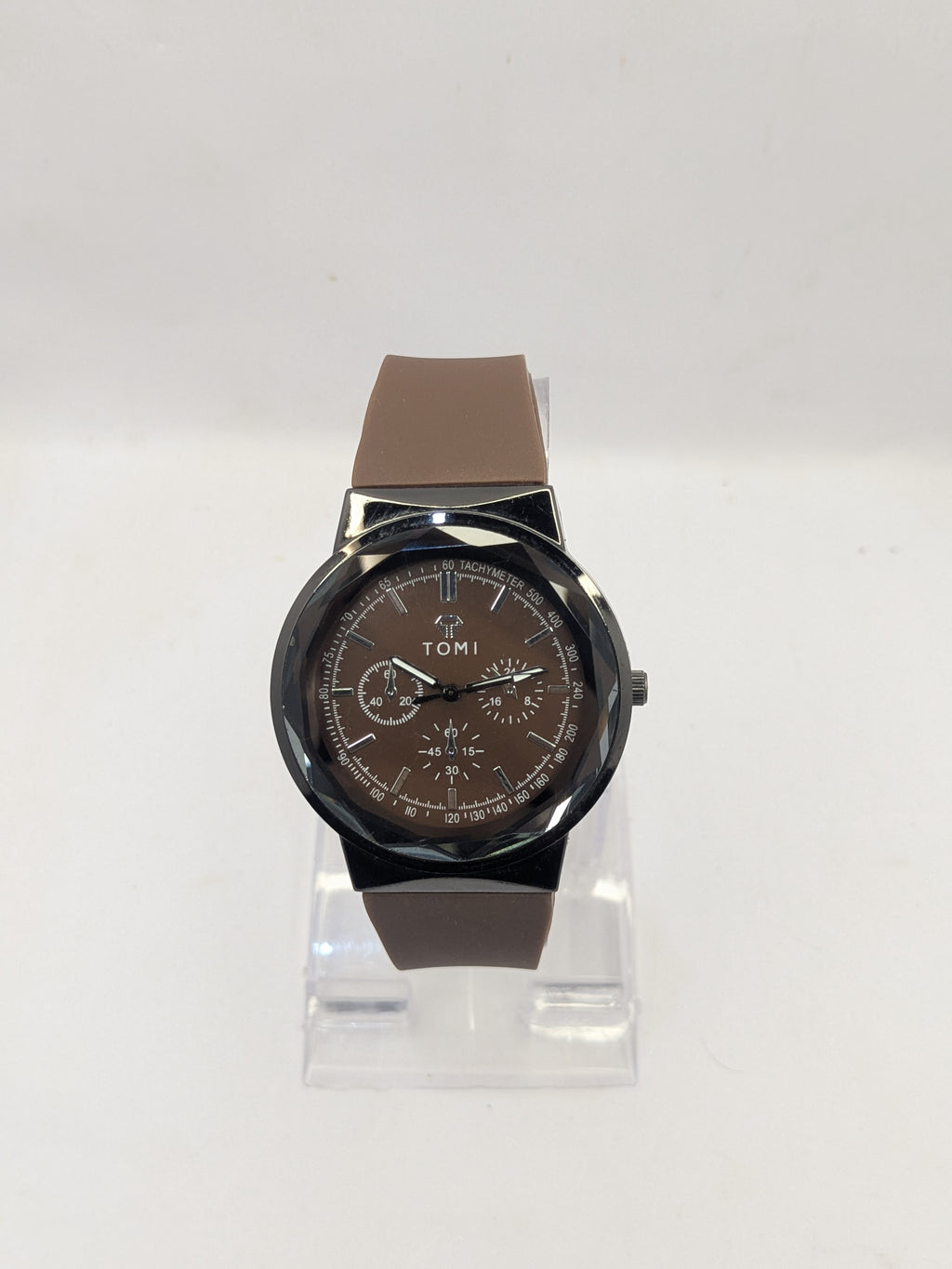 Premium TOMI Silicon Brown Strap Watch