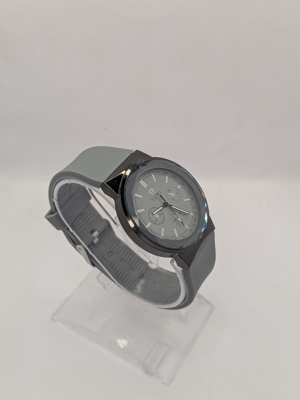 Premium TOMI Silicon Grey Strap Watch