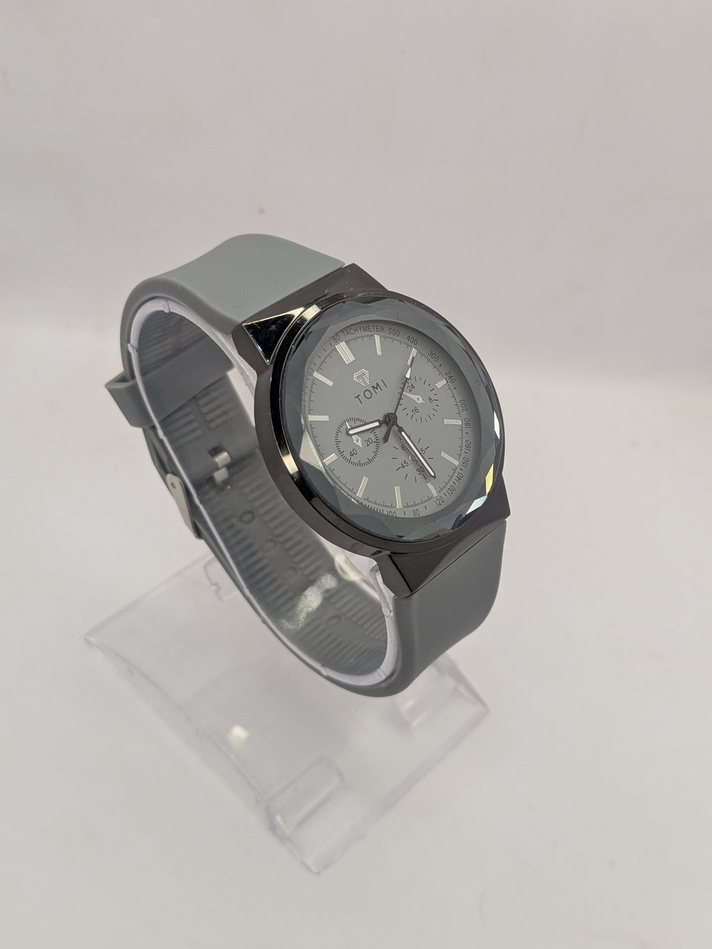 Premium TOMI Silicon Grey Strap Watch