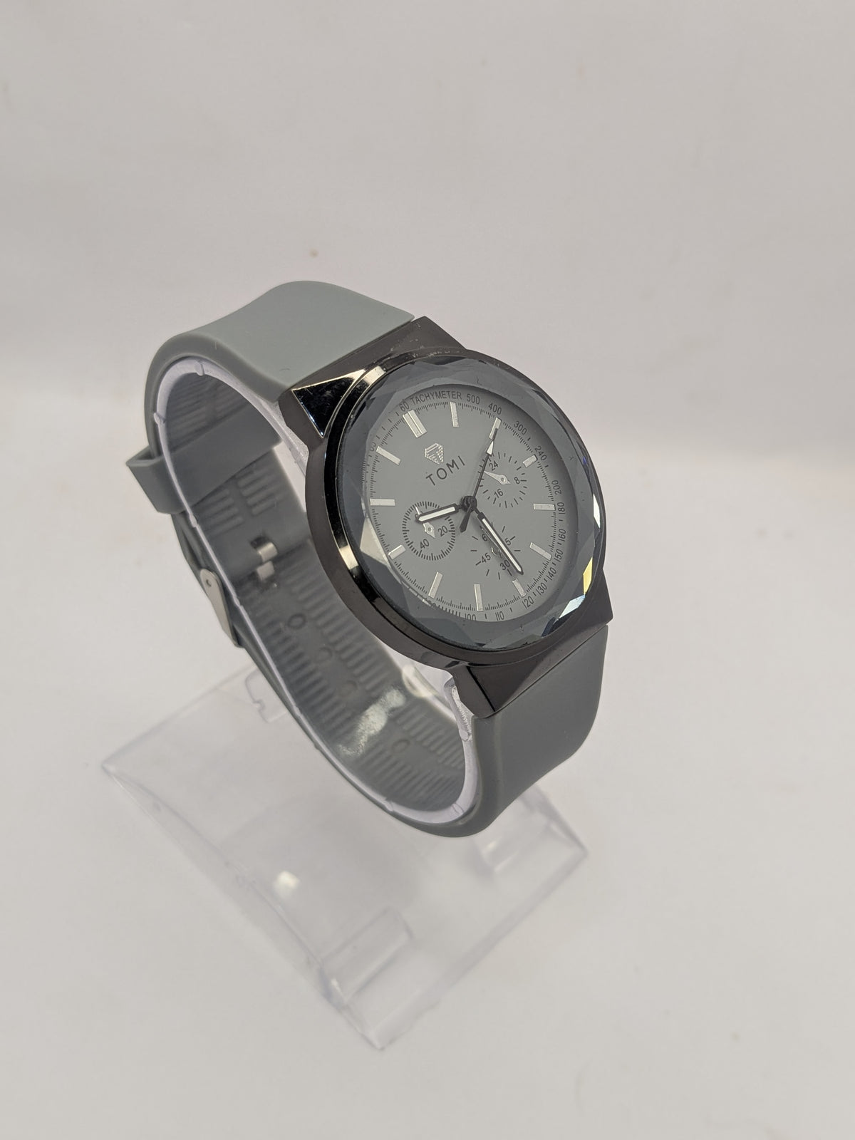 Premium TOMI Silicon Grey Strap Watch