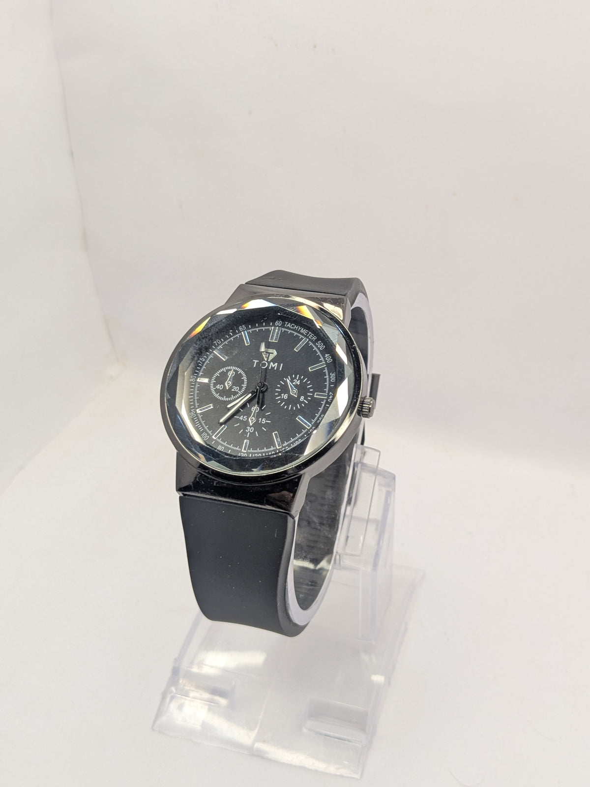 Premium TOMi Silicon Grey Strap Watch