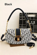 Premium Dior Black Printed Shoulder Bag for Girls with Gold