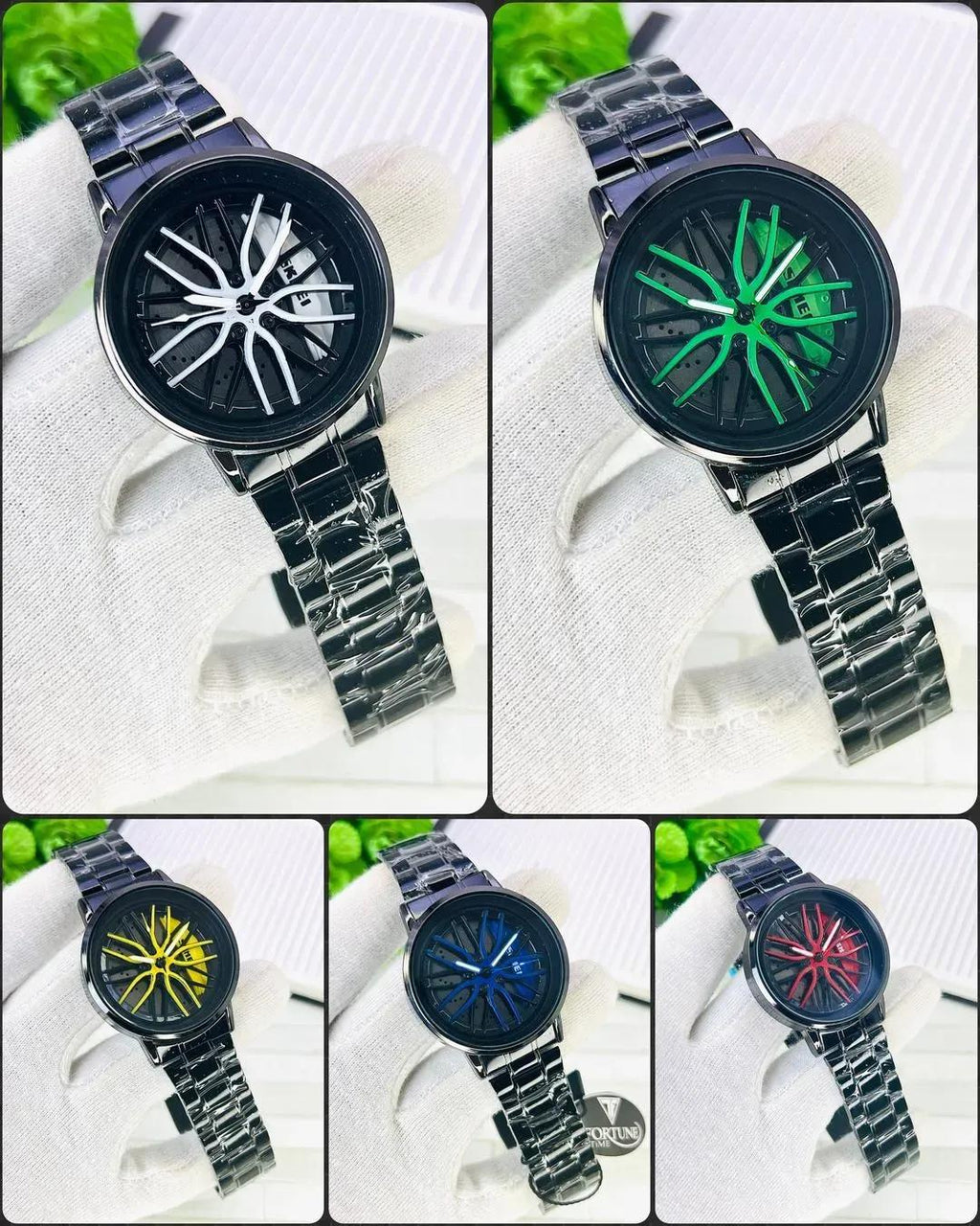 Luxury Spinner Men’s Watch Stylish Alloy Skeleton Dial Wristwatch