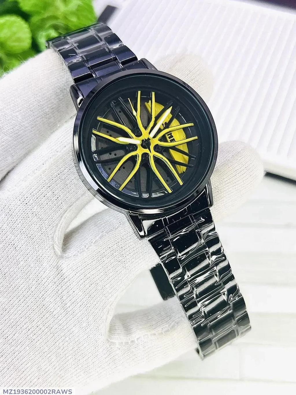 Luxury Spinner Men’s Watch Stylish Alloy Skeleton Dial Wristwatch