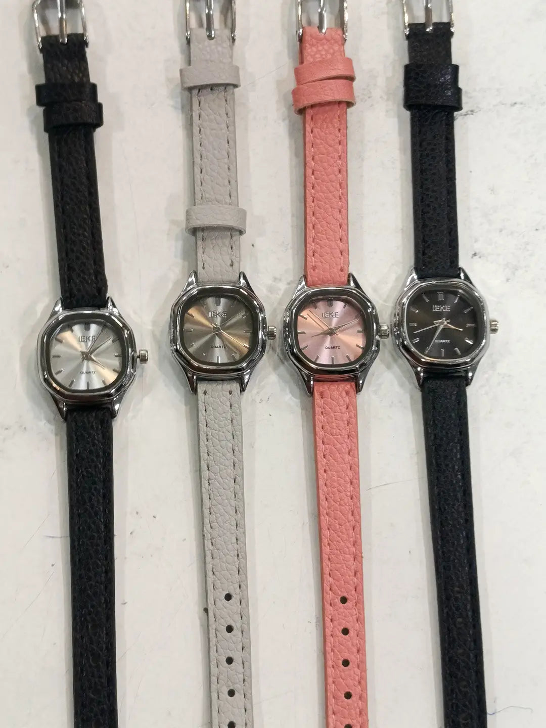 Elegant Women’s Quartz Watch – Square Dial with Premium Leather Strap