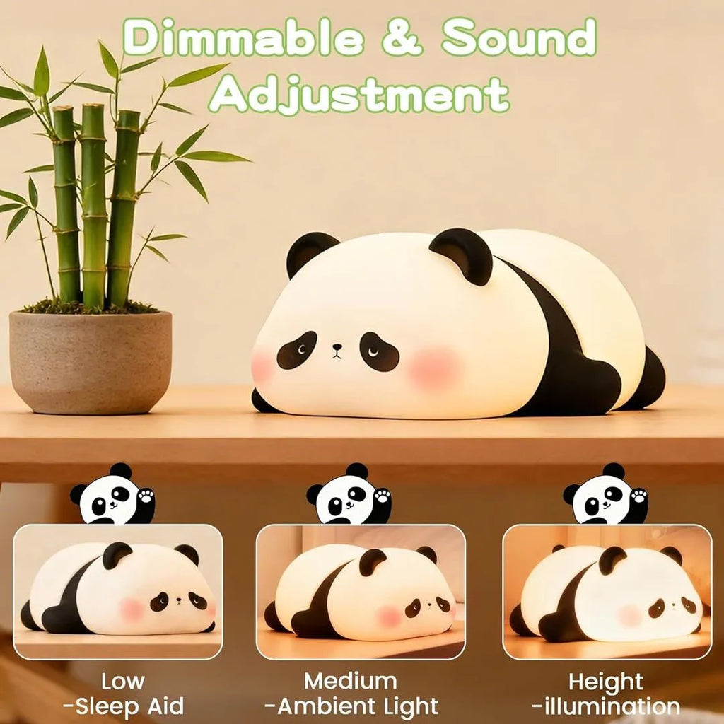 Rechargeable Cute Panda Lamp for Bedroom , Study Space