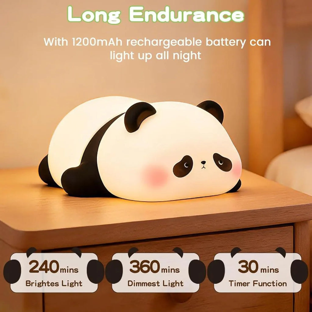 Rechargeable Cute Panda Lamp for Bedroom , Study Space
