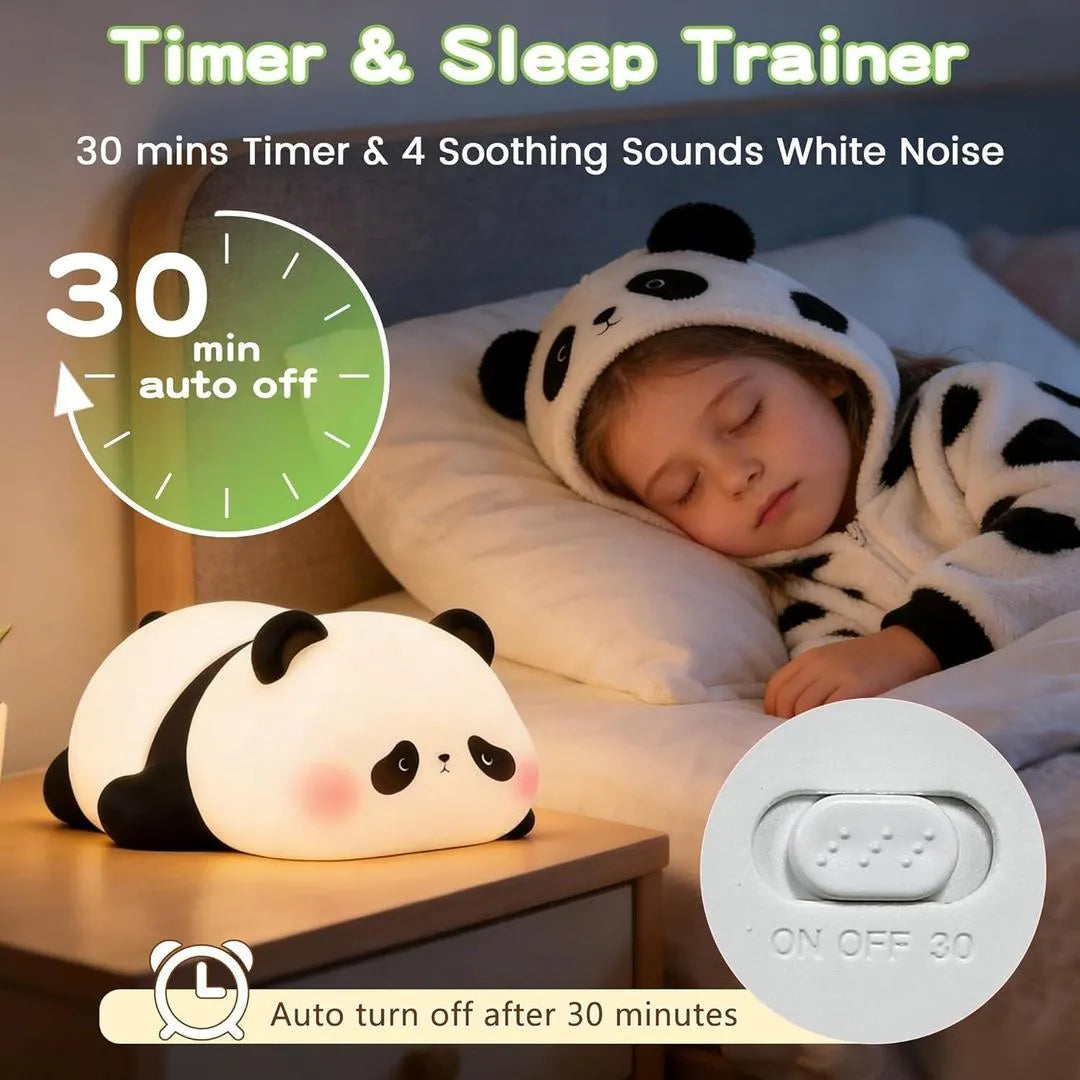 Rechargeable Cute Panda Lamp for Bedroom , Study Space