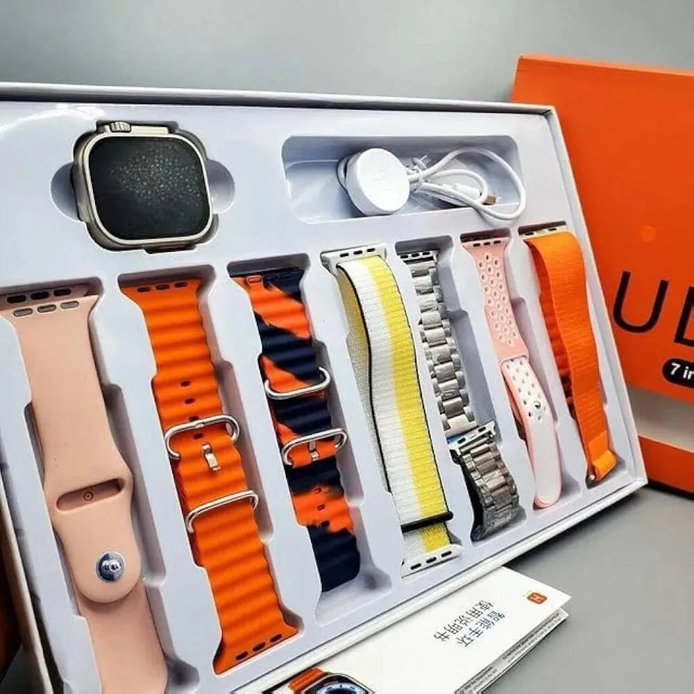 Ultra Smart Watch 7-in-1 Strap Set Premium Smartwatch