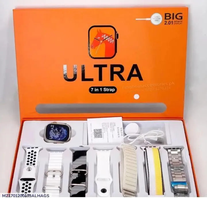 Ultra Smart Watch 7-in-1 Strap Set Premium Smartwatch