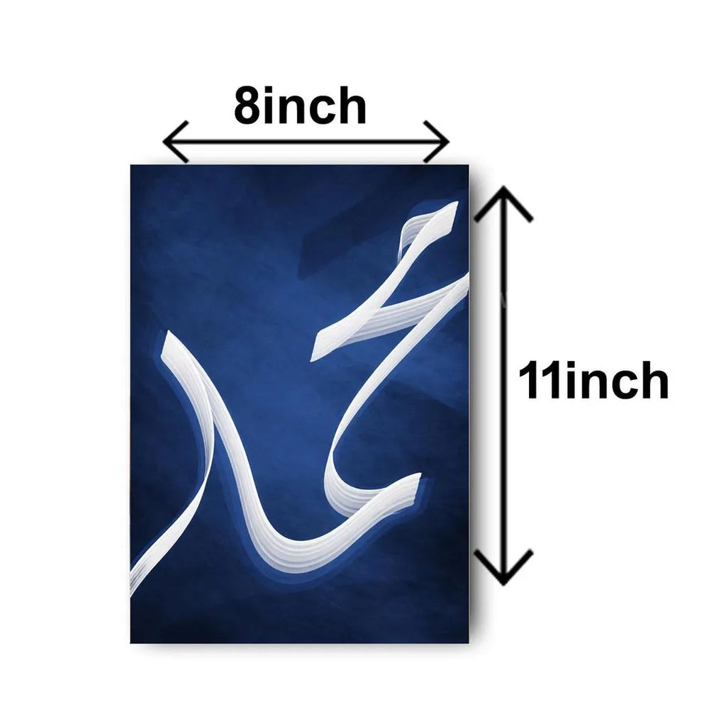Modern Abstract Wall Art Set – 2 Piece Blue & White Canvas