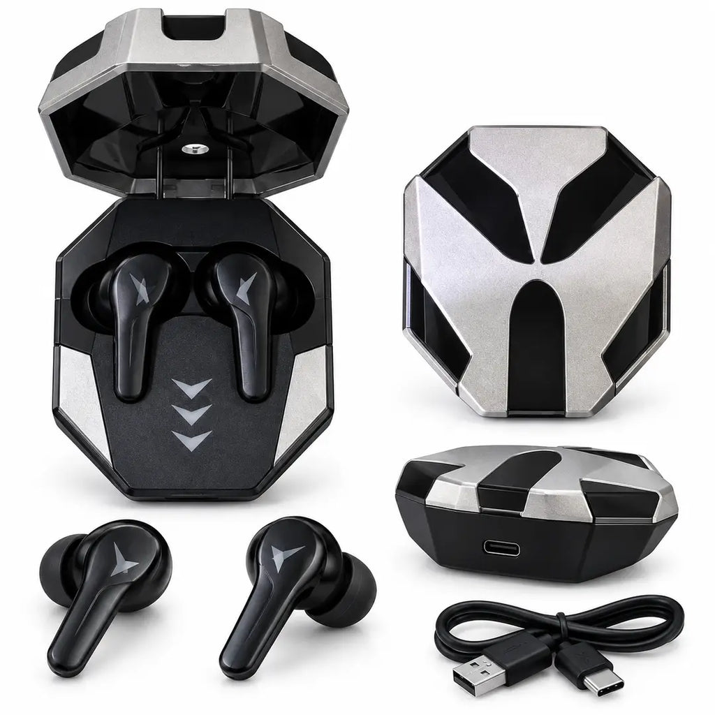 Gaming TWS Wireless Earbuds – Bluetooth 5.0, Stereo Sound, Touch Control, Low-Latency Gaming & Charging Case