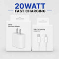 IP 20Watt PD Charger Type-C To Lightning Cable/ 20Watt Fast Charging / Compatible With IP 6, 7, 8, X, 11, 12, 13, 14...