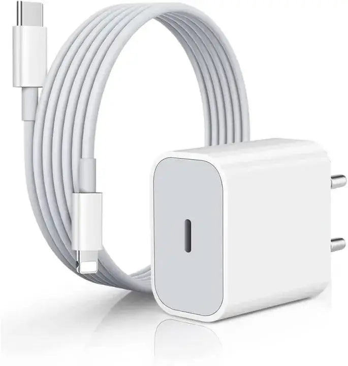 IP 20Watt PD Charger Type-C To Lightning Cable/ 20Watt Fast Charging / Compatible With IP 6, 7, 8, X, 11, 12, 13, 14...