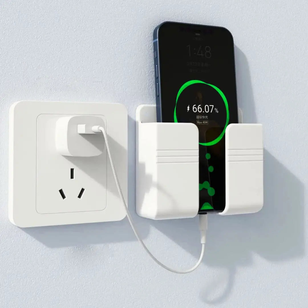Wall Mounted Mobile Holder White 1Pc