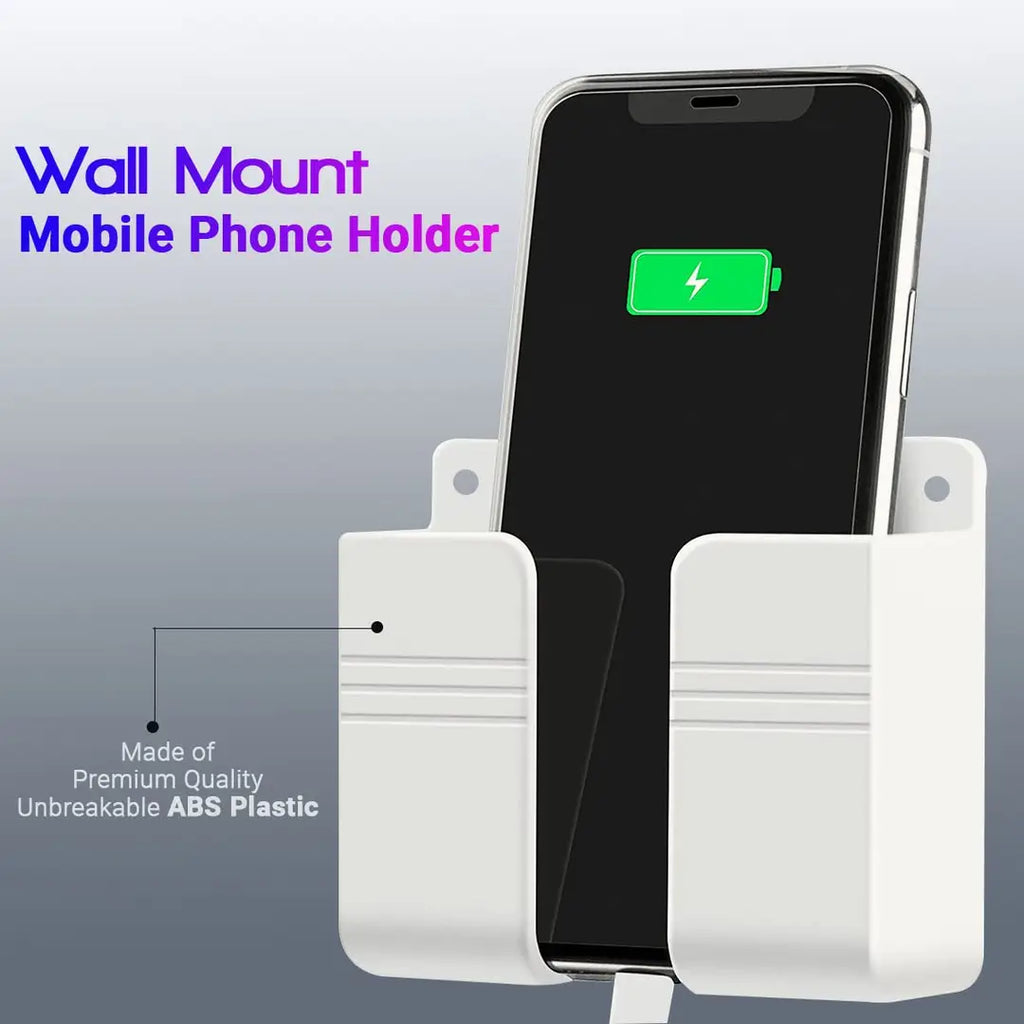 Wall Mounted Mobile Holder White 1Pc