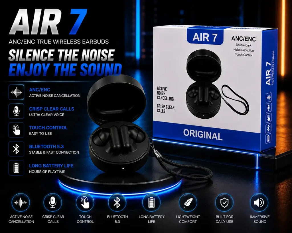 AIR 7 ORIGINAL Long-Lasting Battery With Fast Charge Earbuds