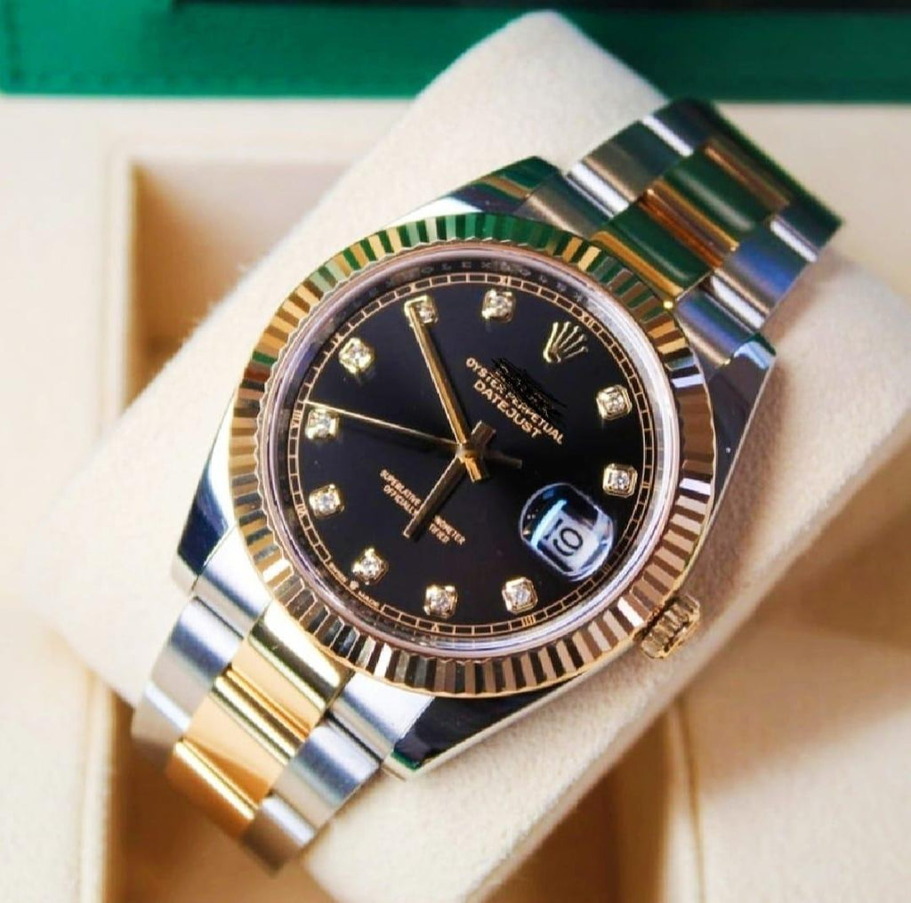 ROLEX GOLDEN SILVER WATCH STAINLESS STEEL