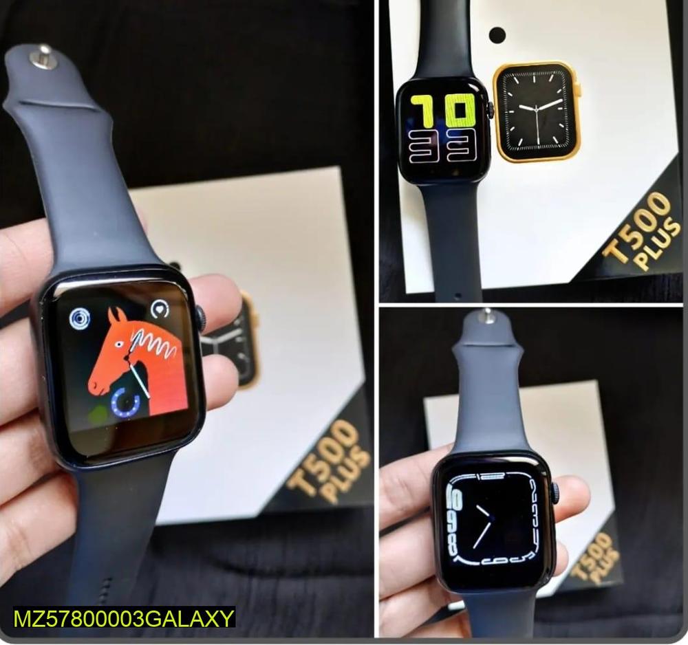 T500 Plus Smart Watch – Bluetooth Calling, Heart Rate Monitor & Full Touch Display