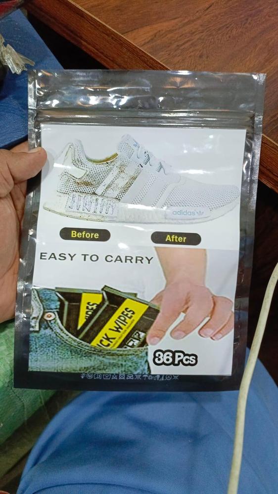 Shoe Cleaning Wipes 36 Pcs Quick Shoe Cleaner for Sneakers, Leather & Sports Shoes