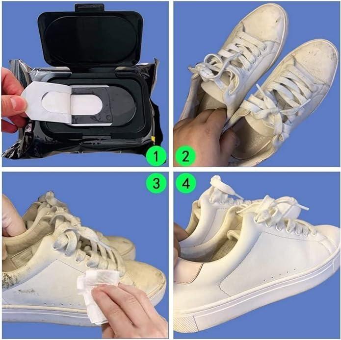 Shoe Cleaning Wipes 36 Pcs Quick Shoe Cleaner for Sneakers, Leather & Sports Shoes