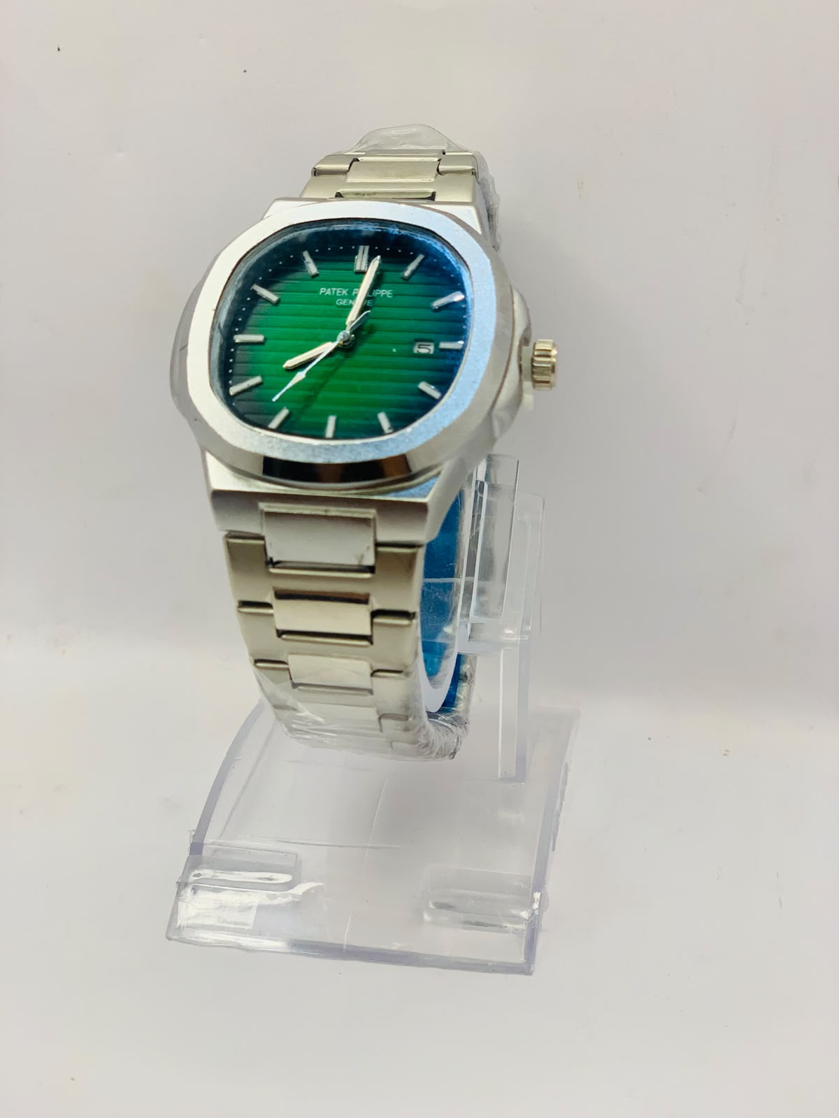 Premium Patek Phillep Green Black Dial with Stainless Steel